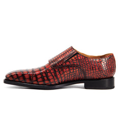 Mens Multi monk alligator leather Dress shoes |  Exotic Mens Shoes