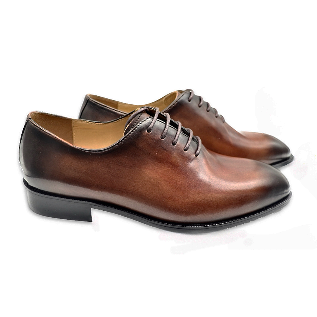 Men's brown classic cowhide oxford