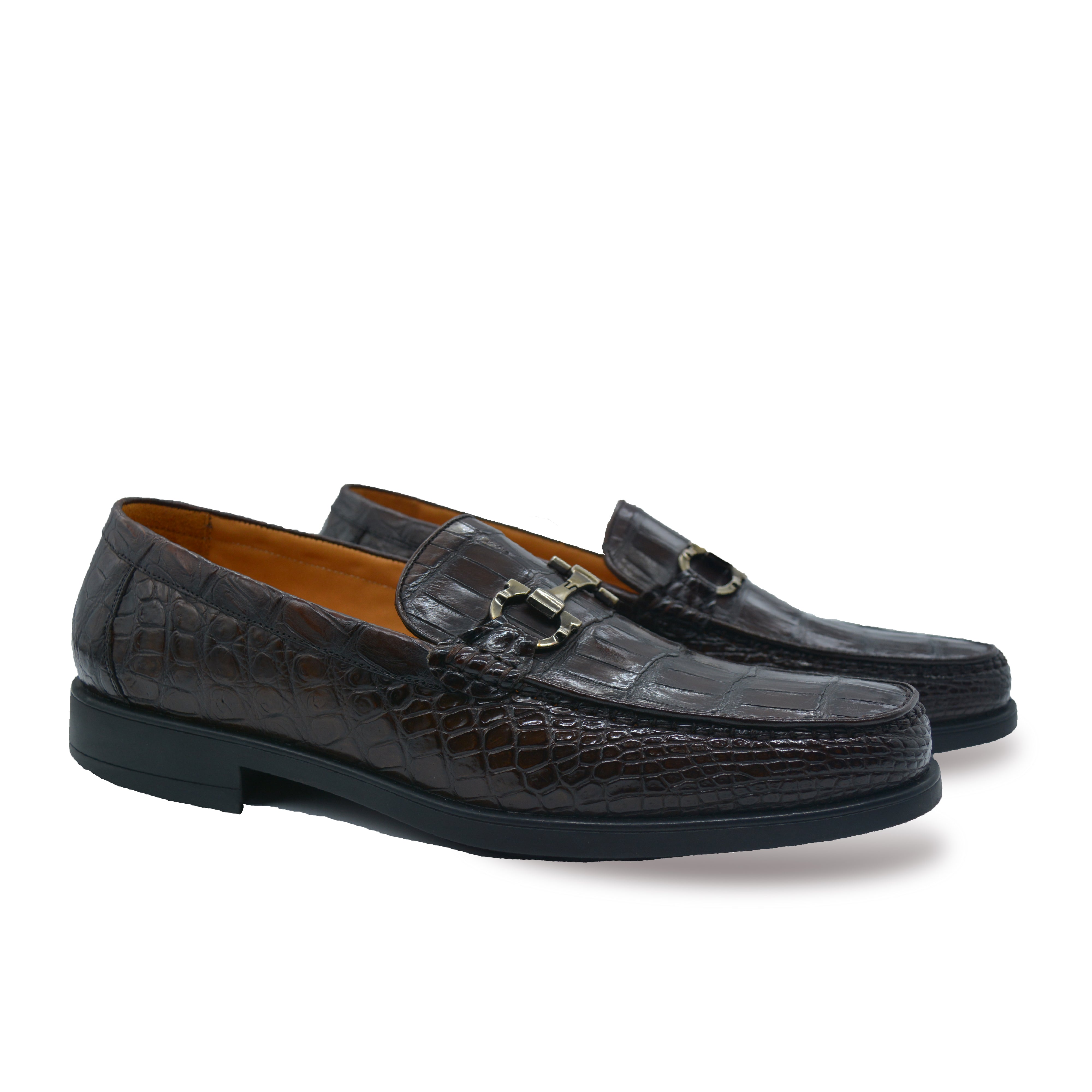 Men's Brown Slip-on Shoes Genuine Leather Slip-on Casual Fashion Leather Shoes