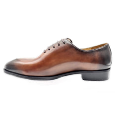 Men's brown classic cowhide oxford