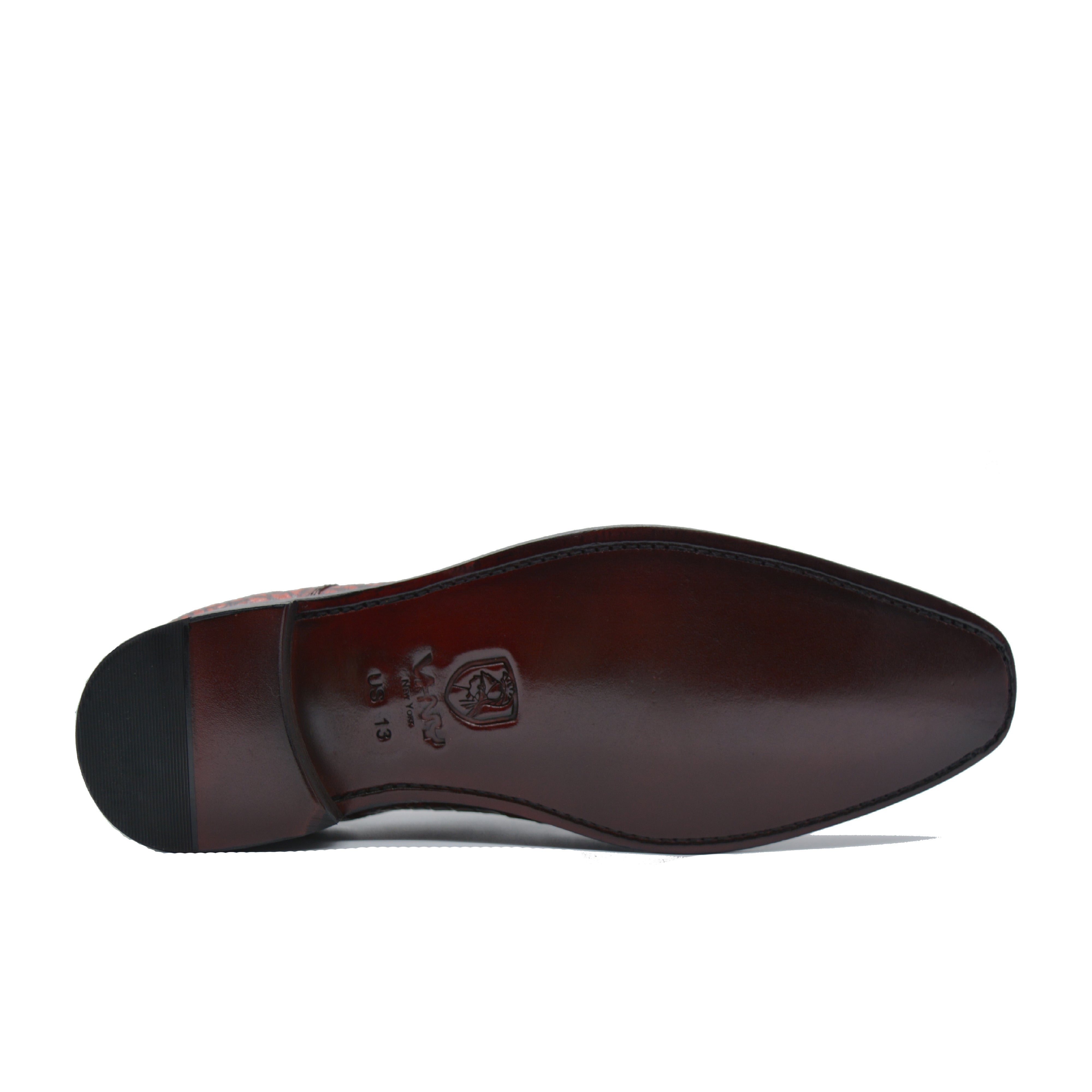 MEN'S RED ALLIGATOR SHOES - MEN'S WONDER EXOTIC ALLIGATOR BODY OXFORDS