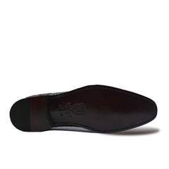 MEN'S BLACK ALLIGATOR SHOES - WONDER BLACK Exotic ALLIGATOR BODY OXFORDS Shoes
