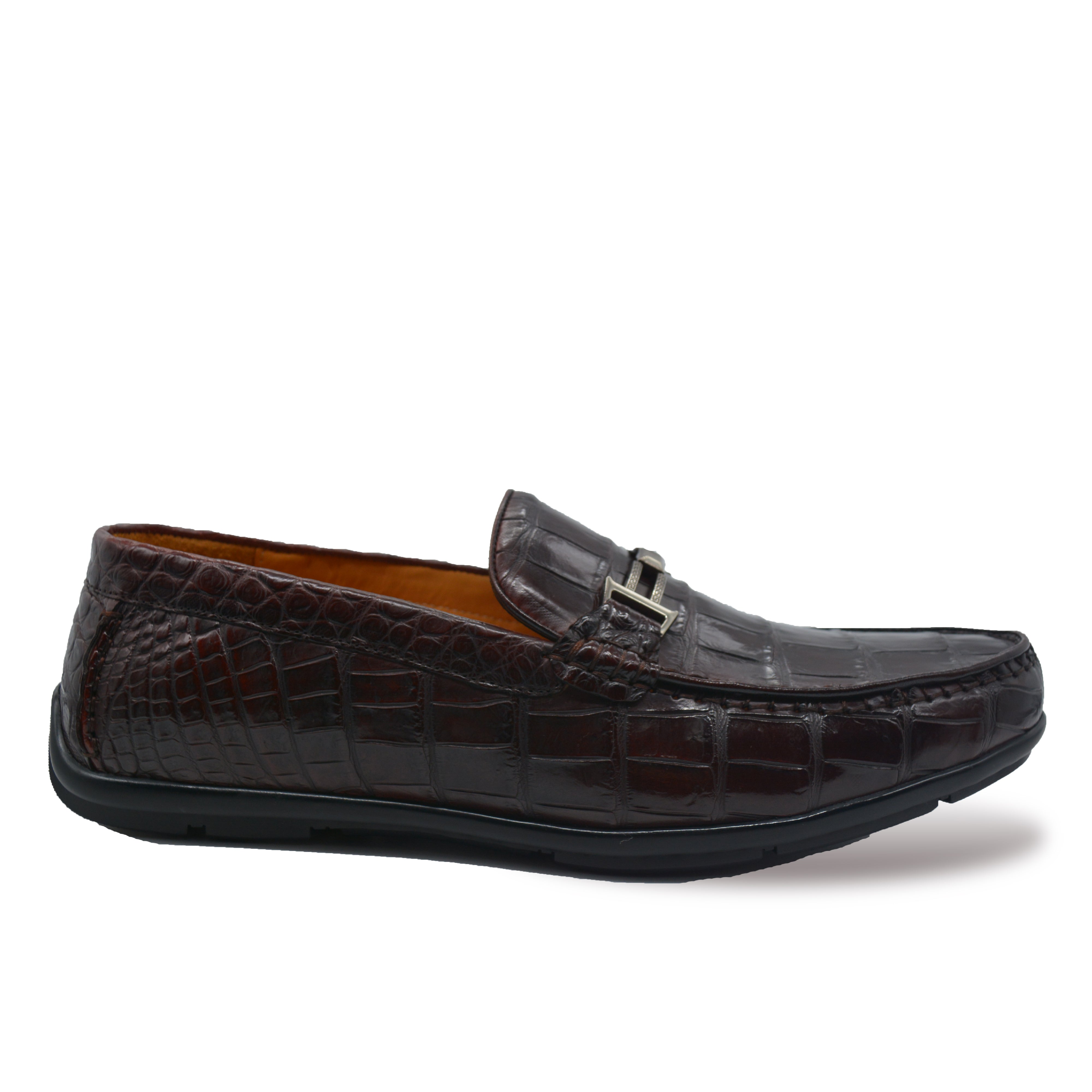 Men's Brown Slip-on Shoes Genuine Leather Slip-on Casual Fashion Leather Shoes