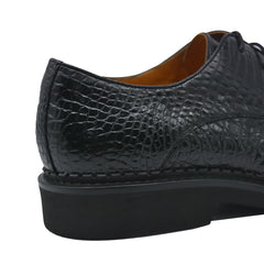 Mens Black Alligator Shoes | Men's Luxury Best Italian Leather Shoes | Exotic Mens Shoes
