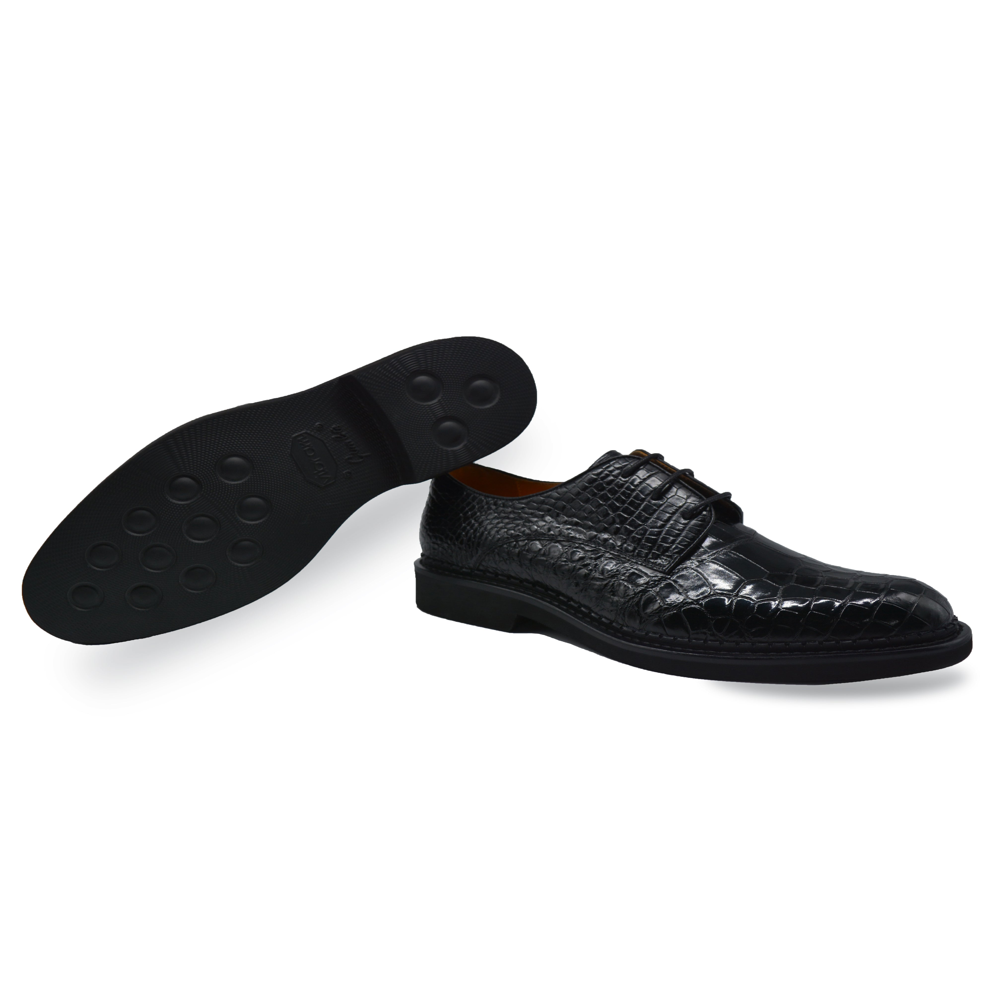 Mens Black Alligator Shoes | Men's Luxury Best Italian Leather Shoes | Exotic Mens Shoes