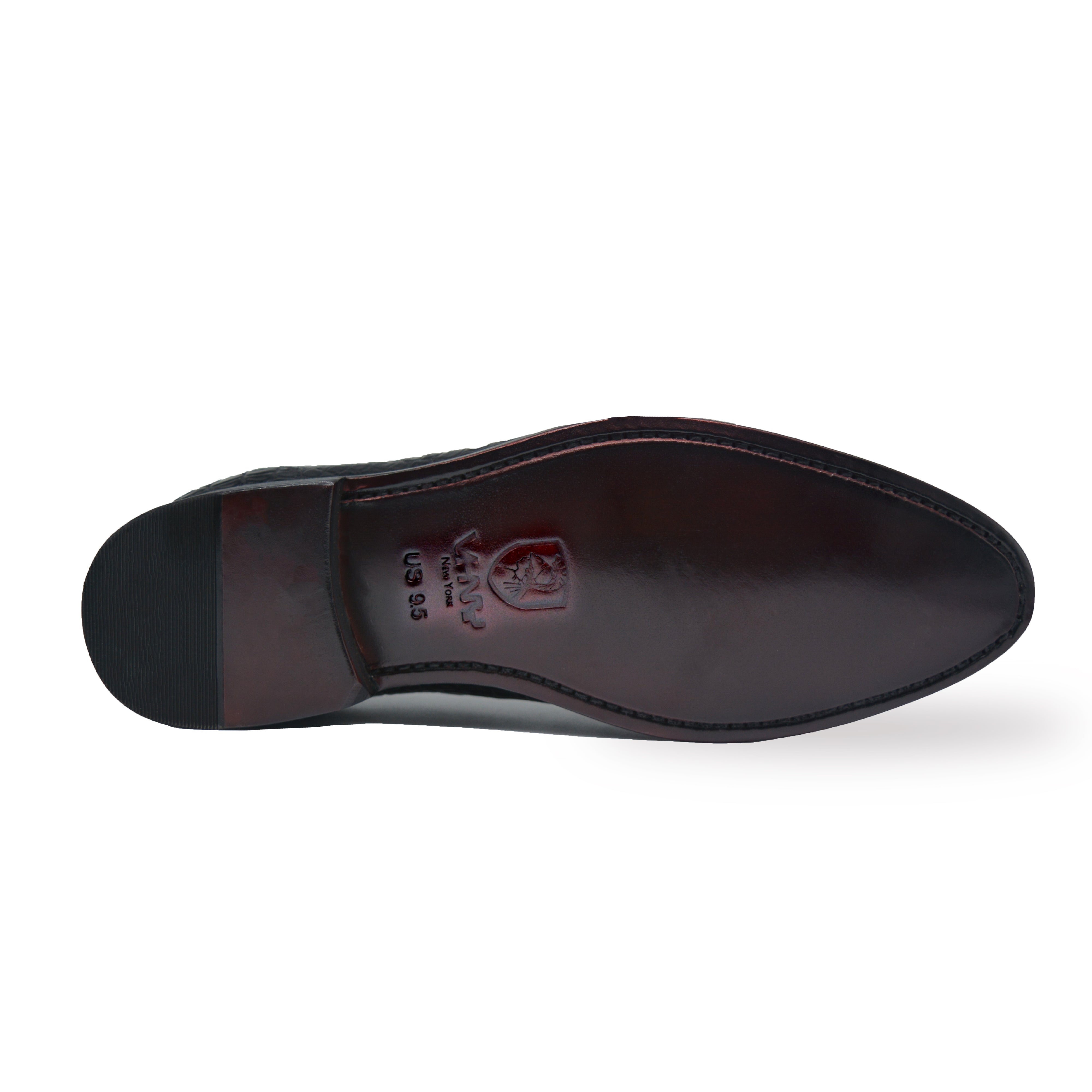 MEN'S BLACK ALLIGATOR SHOES - WONDER BLACK  ALLIGATOR BODY OXFORDS