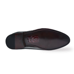 MEN'S BLACK ALLIGATOR SHOES - WONDER BLACK  ALLIGATOR BODY OXFORDS