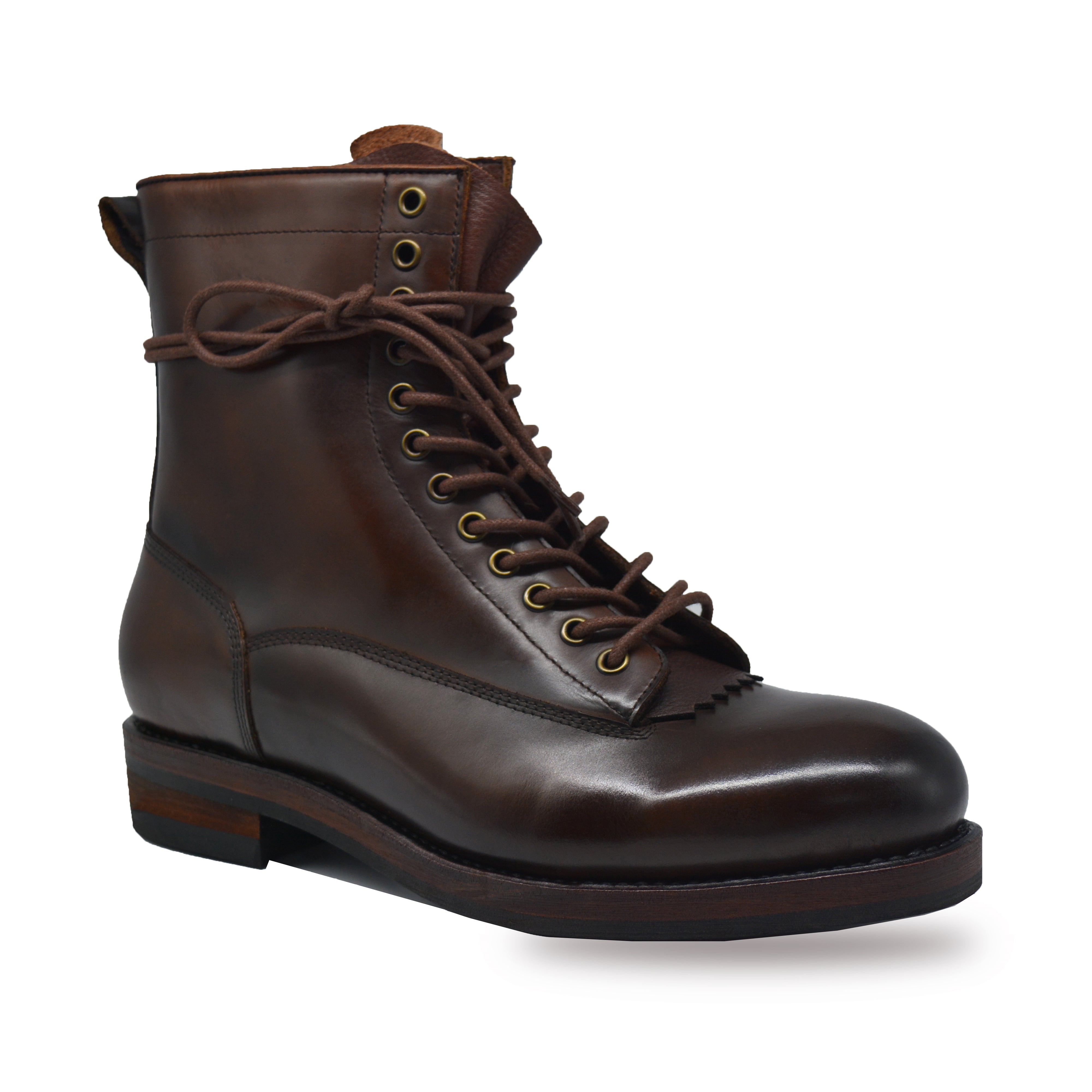 Men's brown cowhide shoes | classic Martin boots
