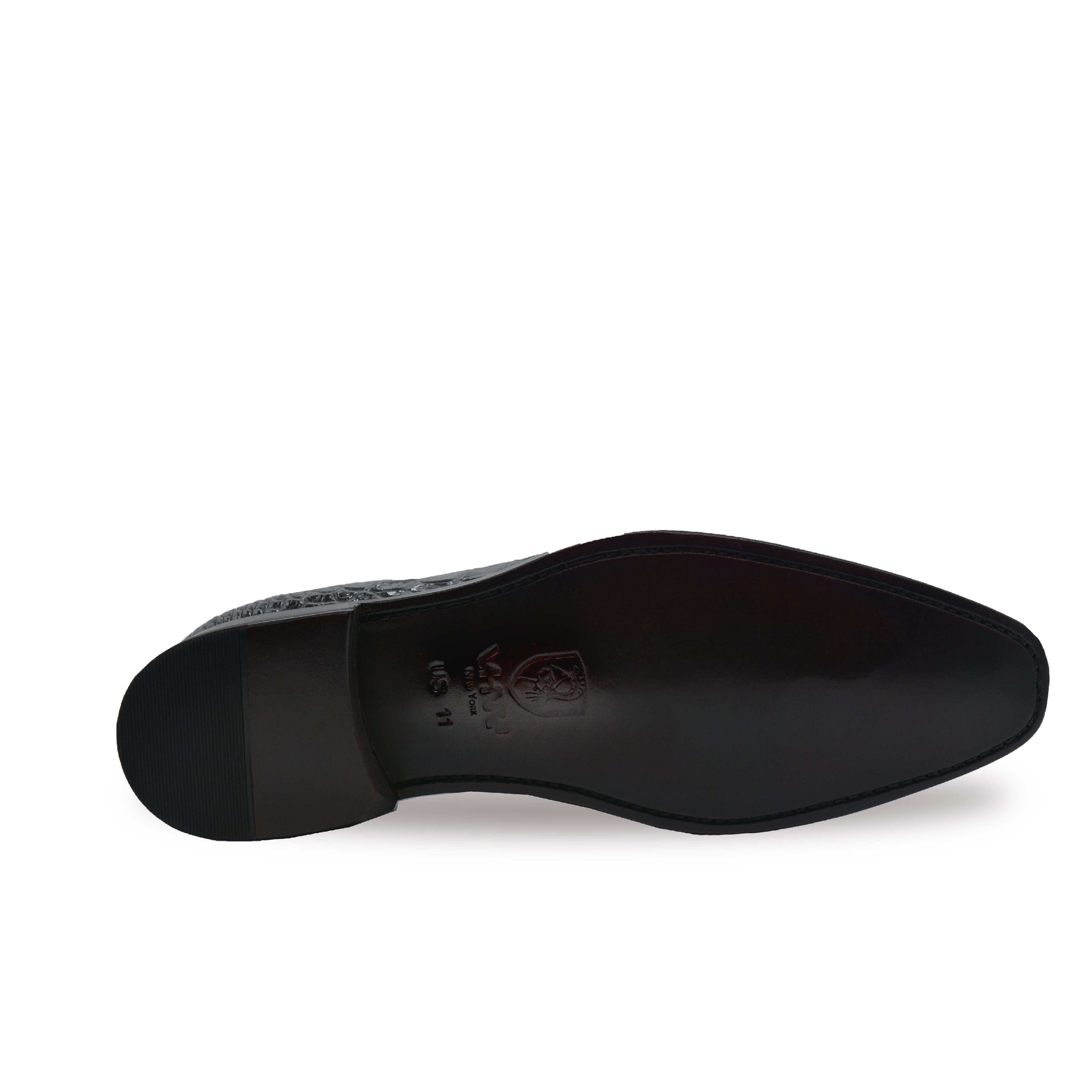 Men's black alligator shoes | classic alligator oxfords