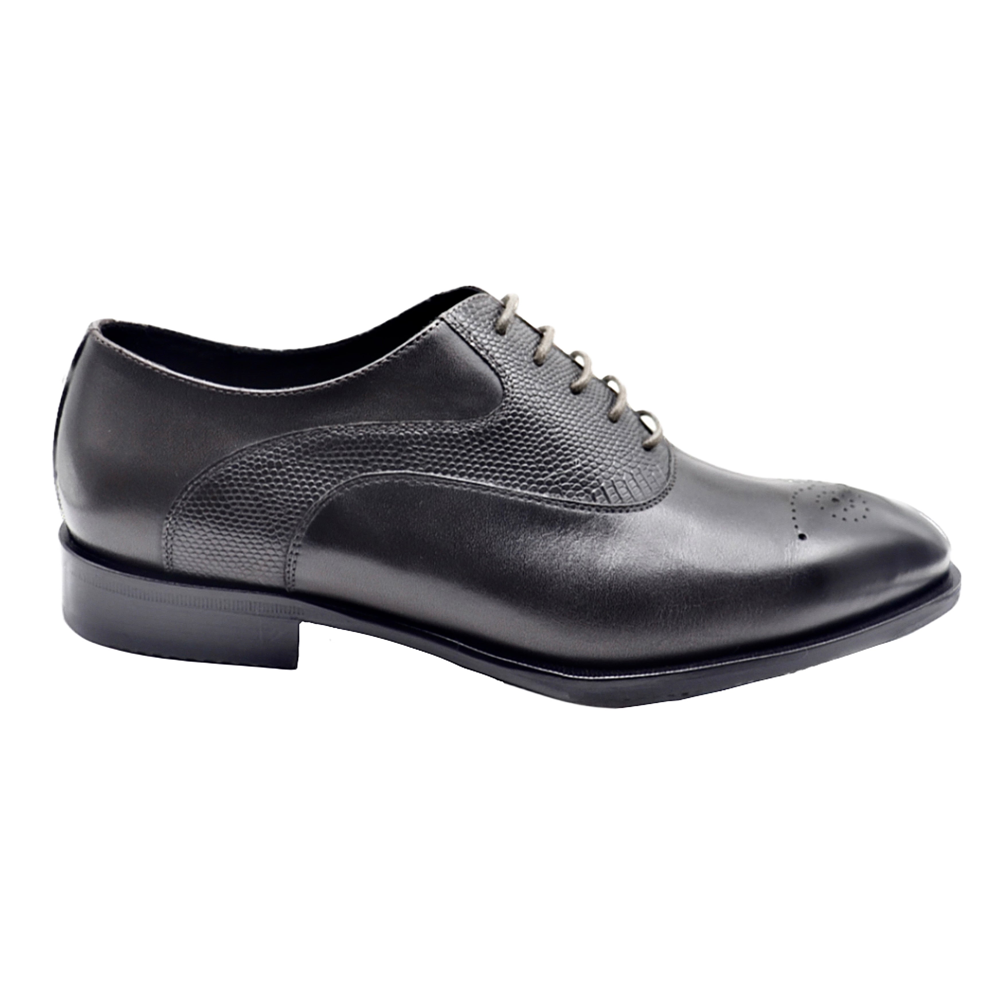 Black men's patchwork classic Oxford