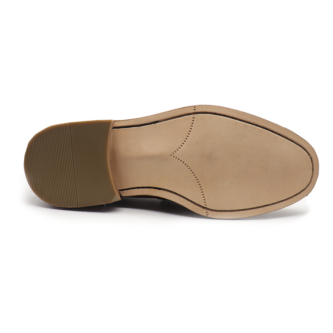 Men's Brown Suede Leather Casual Penny Loafer