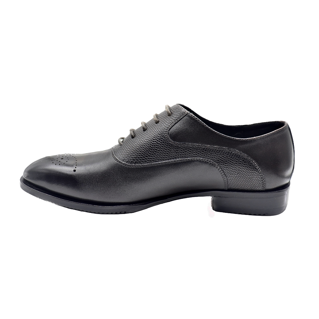 Black men's patchwork classic Oxford