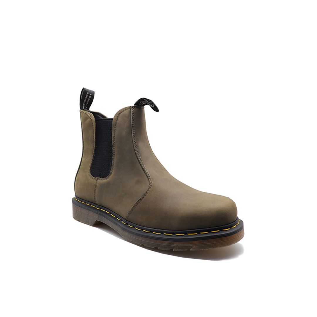 Men's Jared Khaki matte Crazy Horse Goodyear Welt Ankle Boots