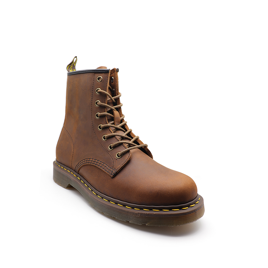 Men's Eden Brown Full-grain Leather Goodyear Welt Boots