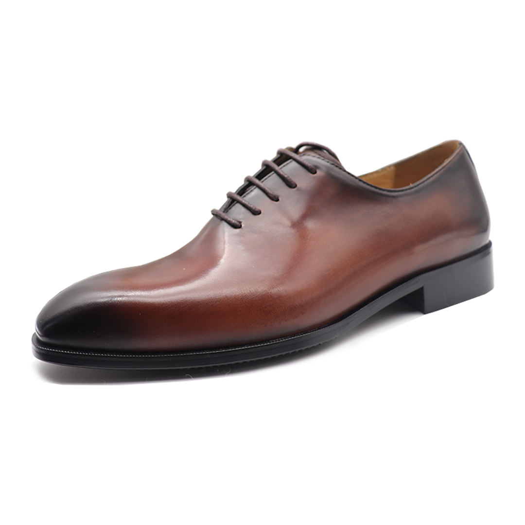 Men's brown classic cowhide oxford
