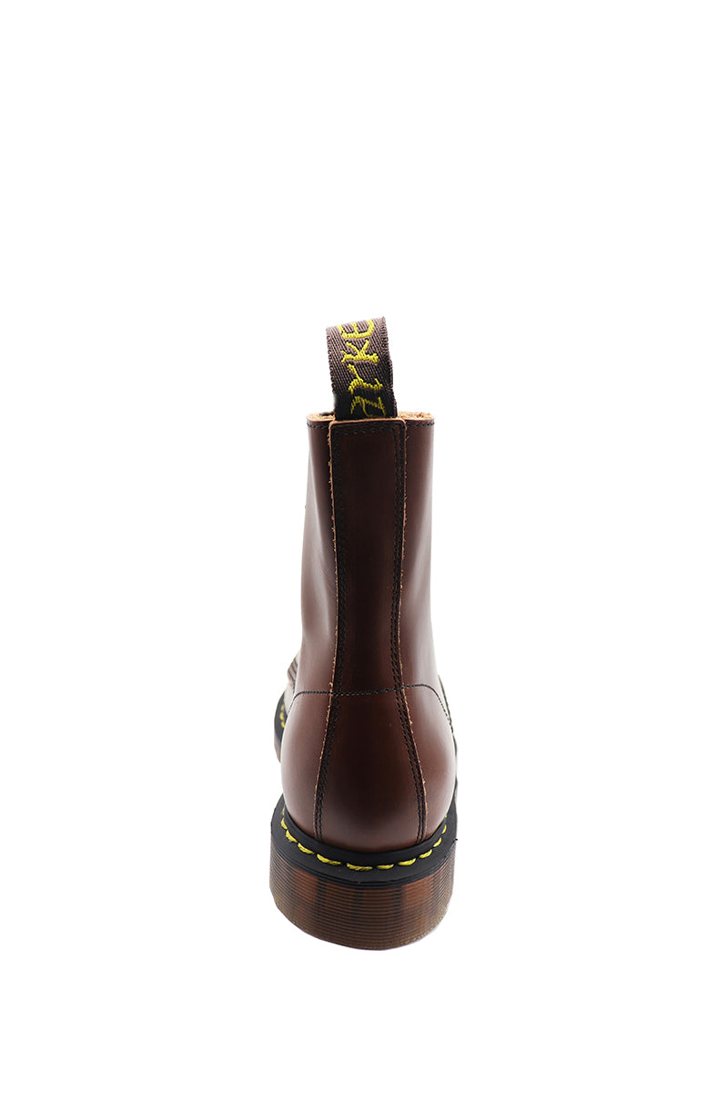 Reddish Brown Lace-up Ankle Boots for Womens With Side Zip | The first layer of Oil Skin