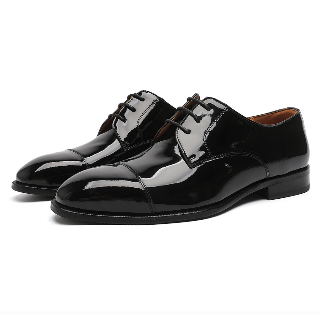 Black Lace Up Men's Shoe main image 1