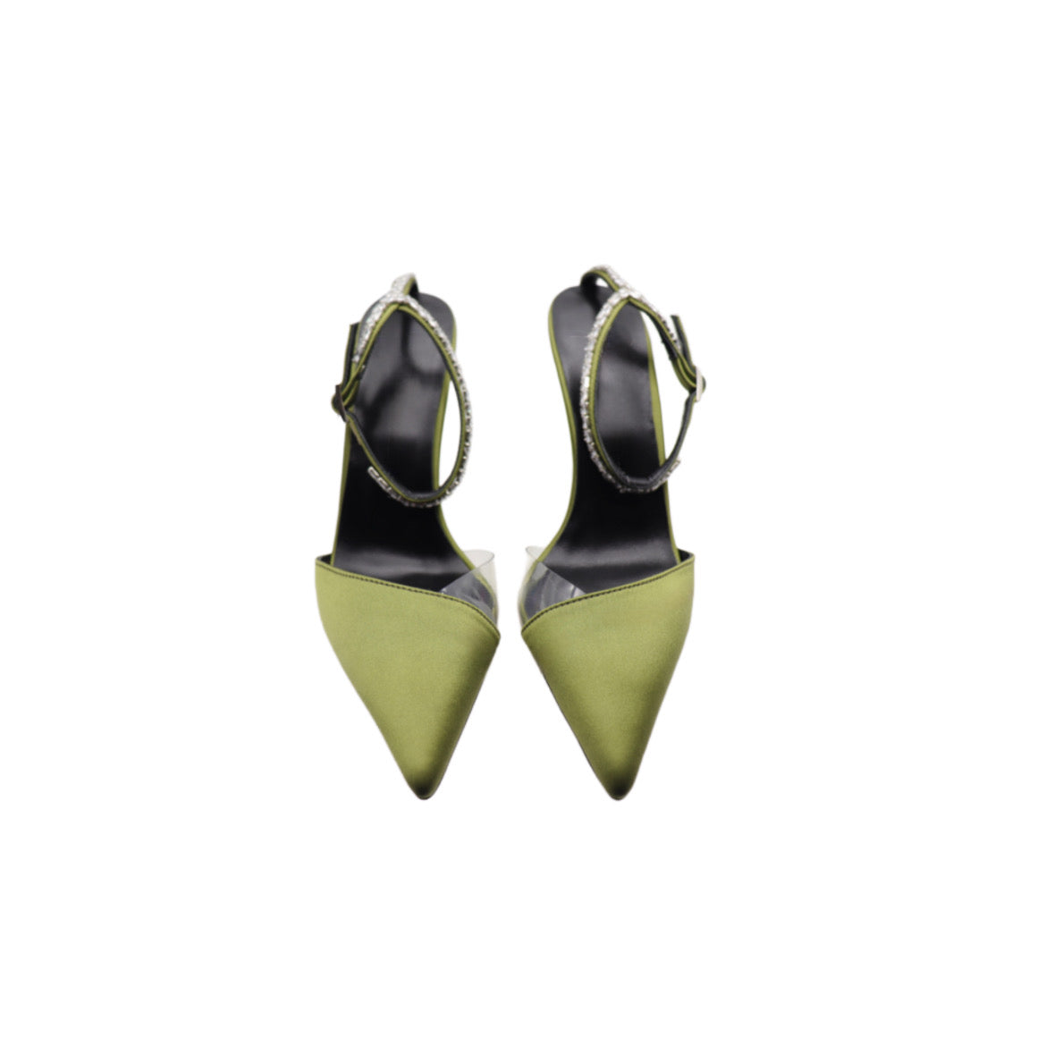 Mustard Yellow Pure Silk Trip Wire Drill Pointy Toe Heels: A Unique and Fashionable Choice