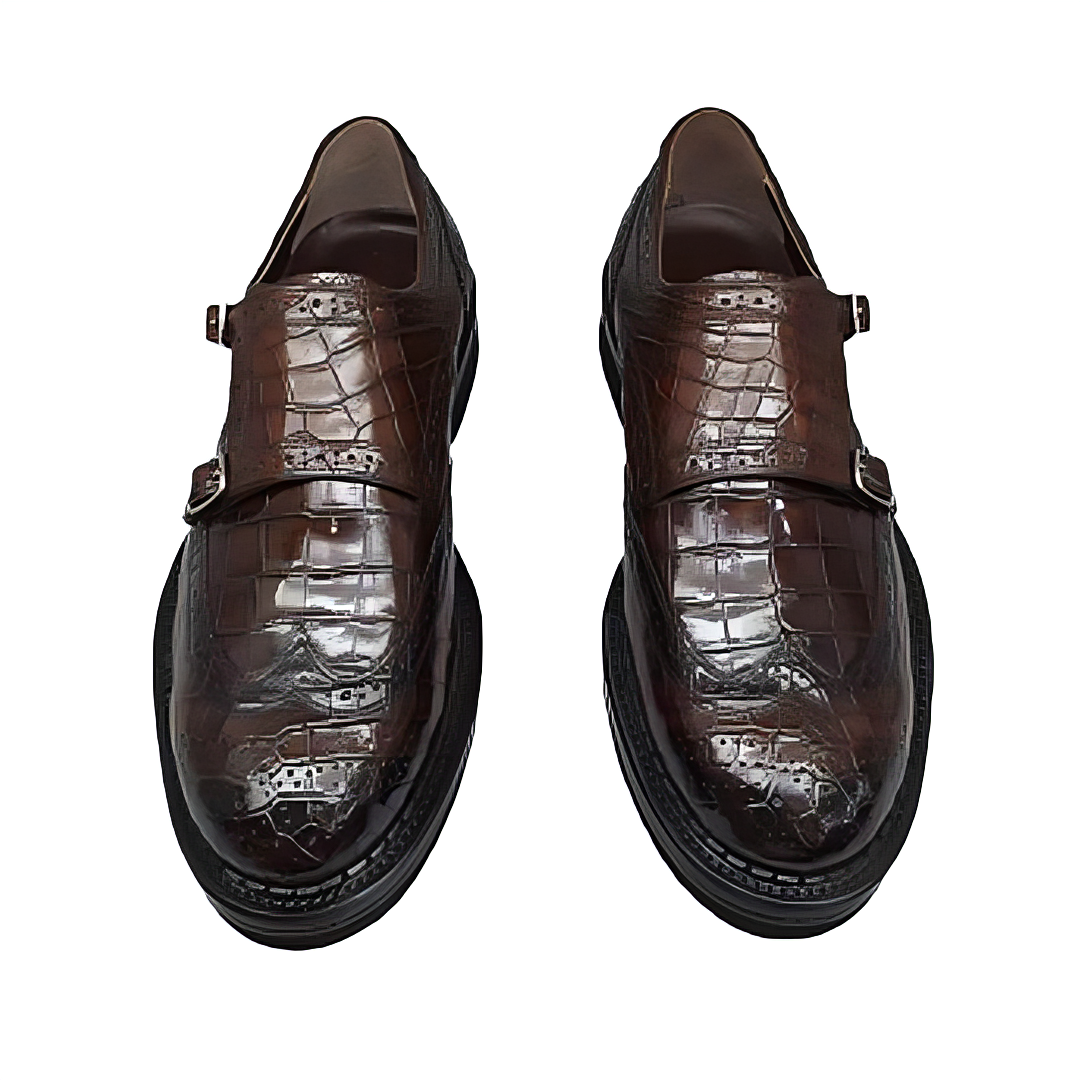 Brown Men's Fold-Down Penny Loafers