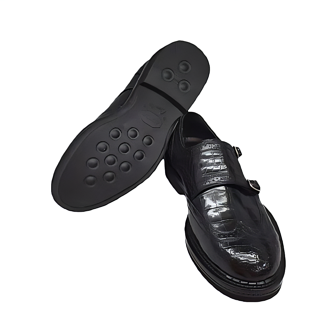 Black Men's Fold-Down Penny Loafers
