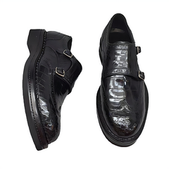 Black Men's Fold-Down Penny Loafers