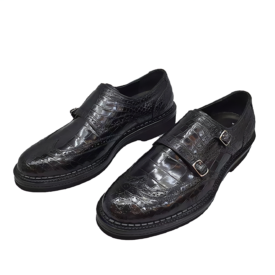 Black Men's Fold-Down Penny Loafers