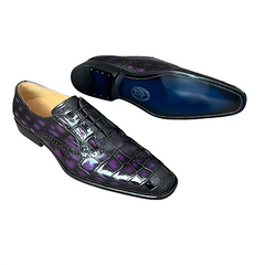 purple Alligator Monk Strap Oxford