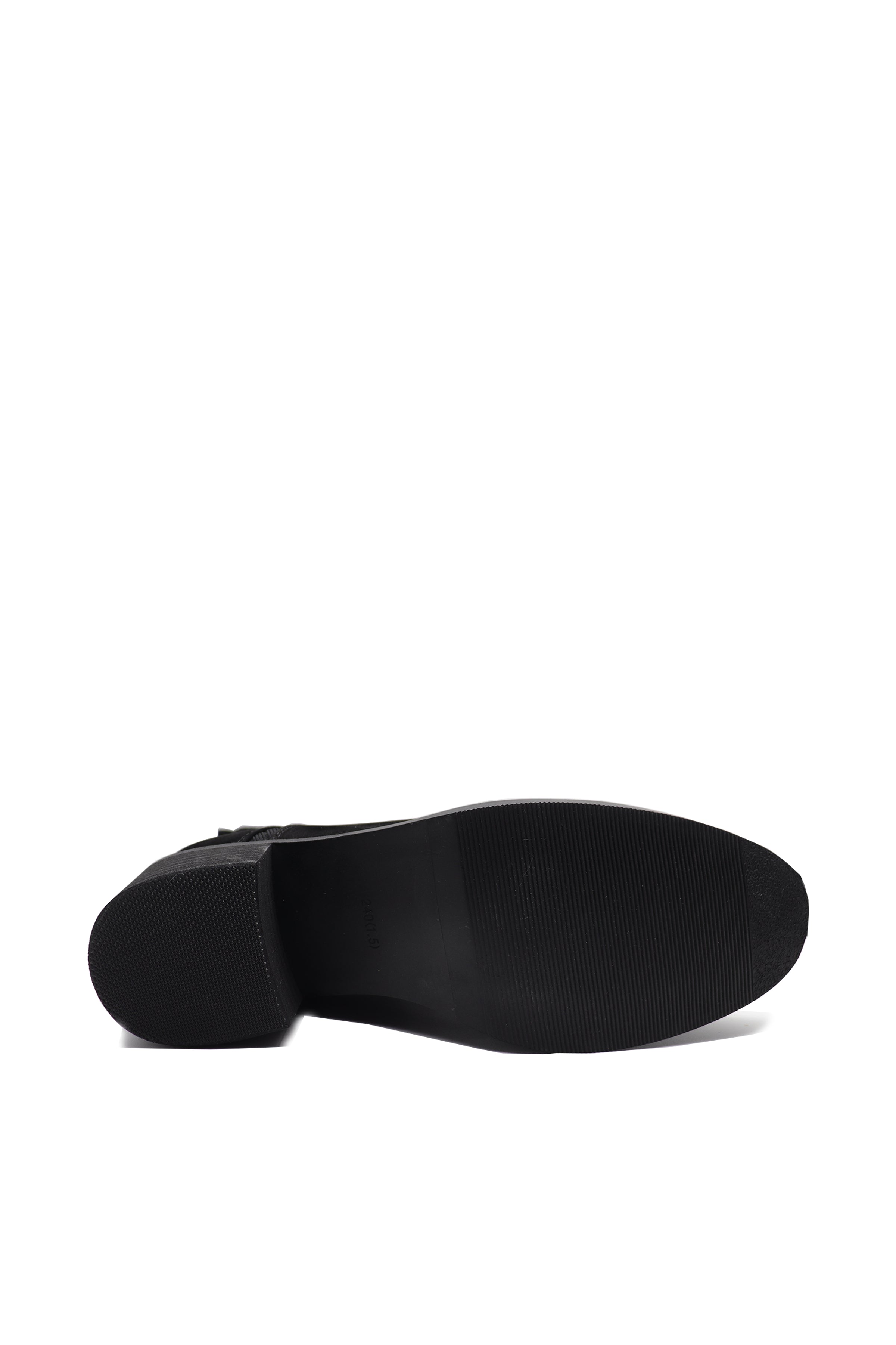 black Cowhide Boots | Water dyed frosted Boots