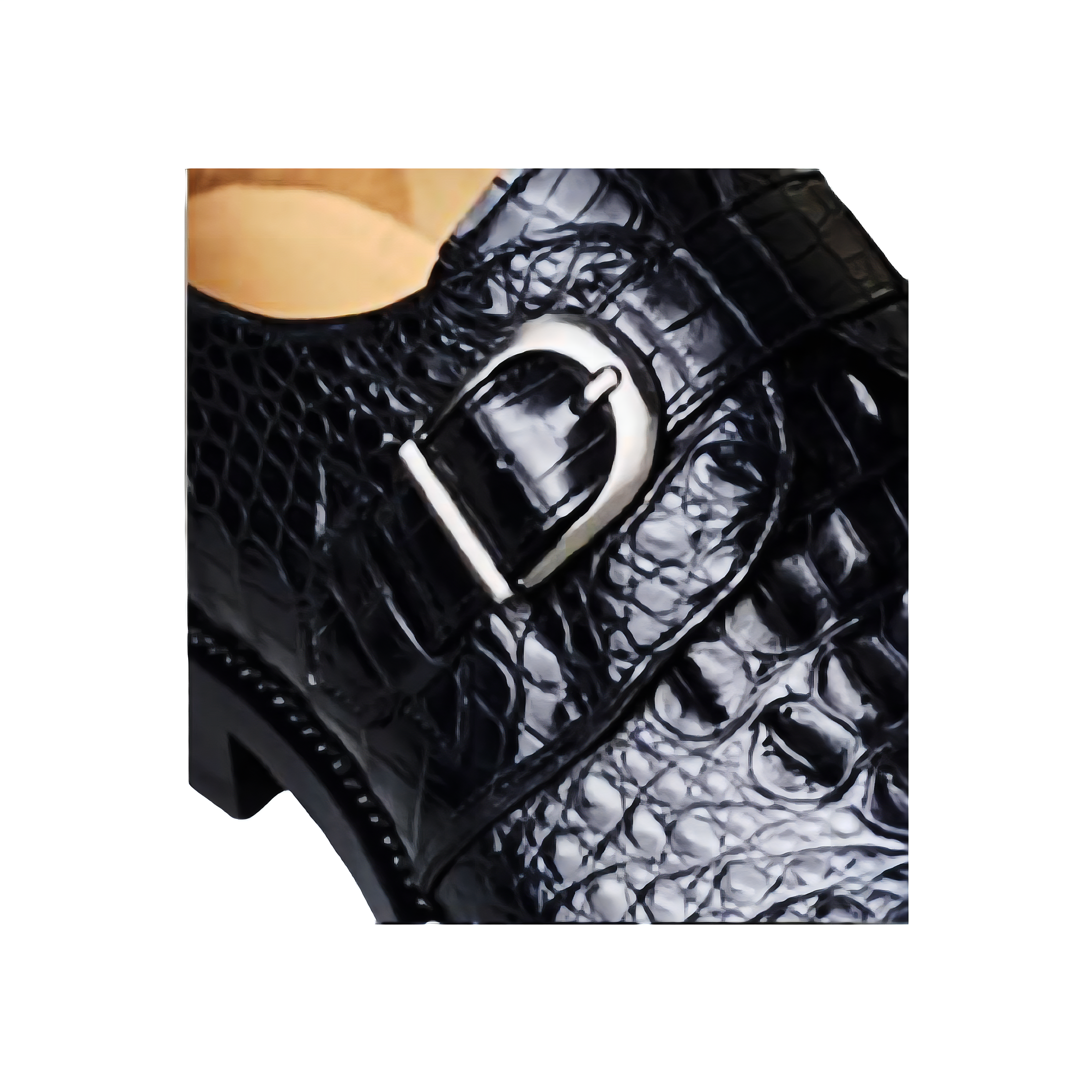 Mens Luxury Black Alligator slip Shoes