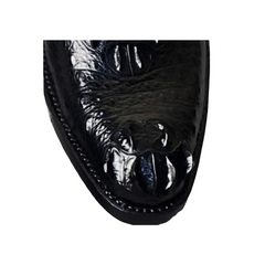 Mens Luxury Black Alligator slip Shoes