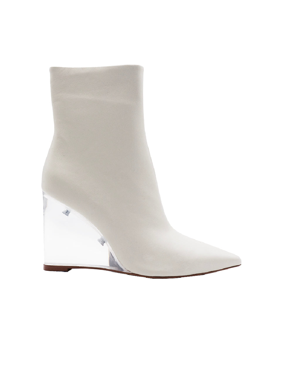 LEILA Grey Transparent Wedge - VHNY