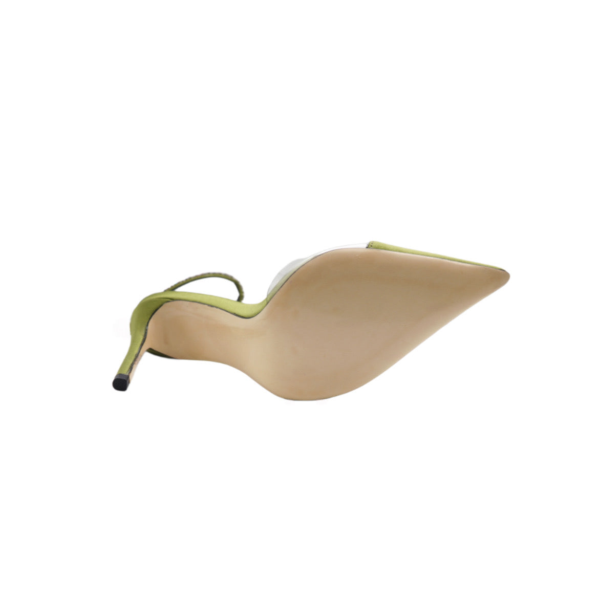 Mustard Yellow Pure Silk Trip Wire Drill Pointy Toe Heels: A Unique and Fashionable Choice