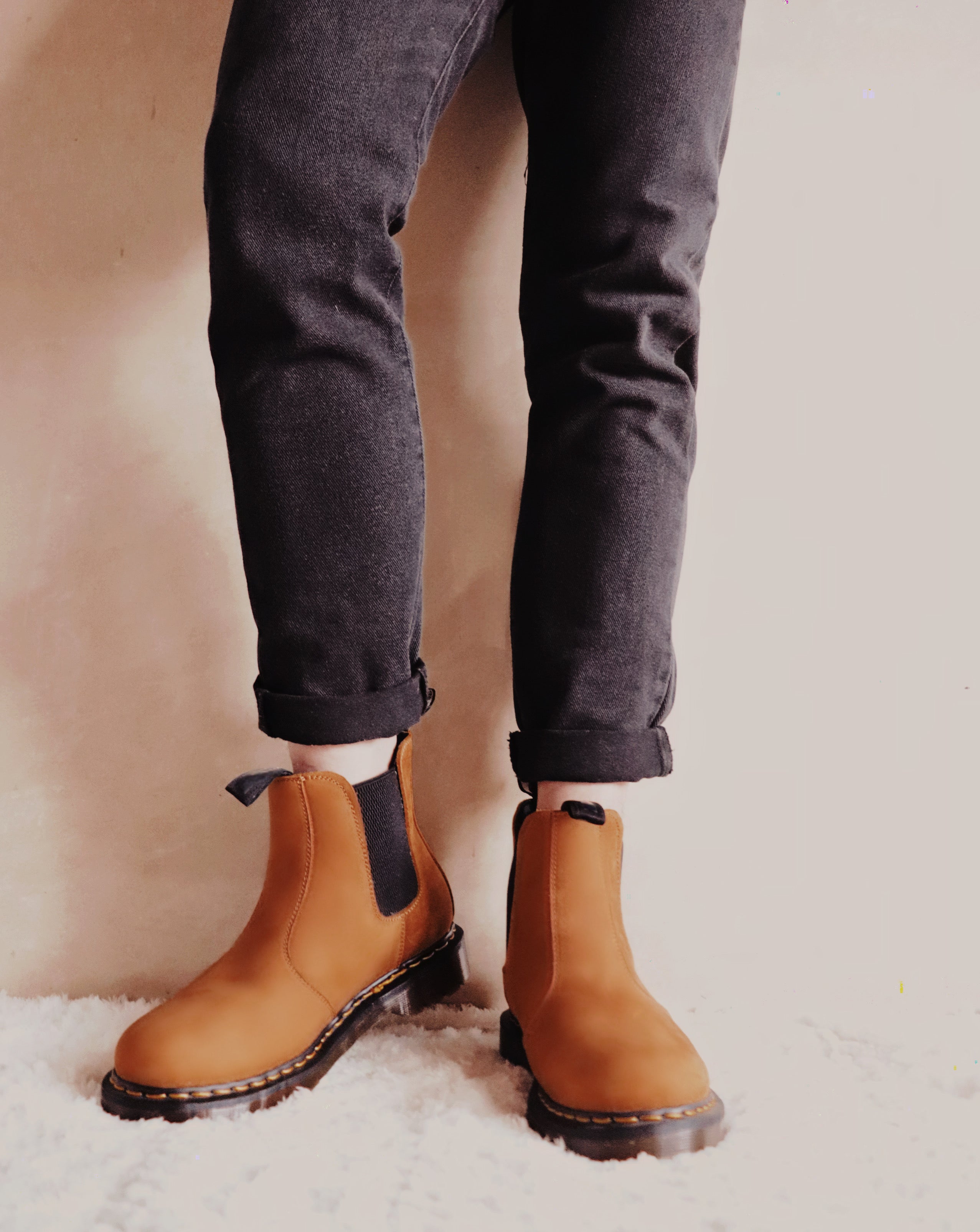 Men's Jared Earthy matte Yellow Crazy Horse Goodyear Welt Ankle Boots