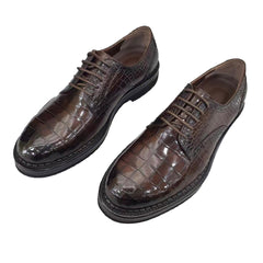 DARK BROWN LEATHER OXFORD