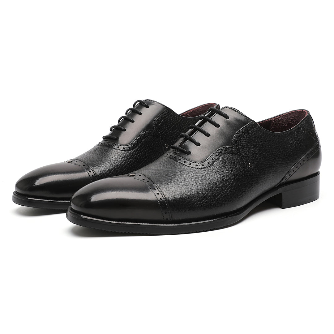 Mens Black Lace Up Shoes | Mens Black Oxford Dress Shoes