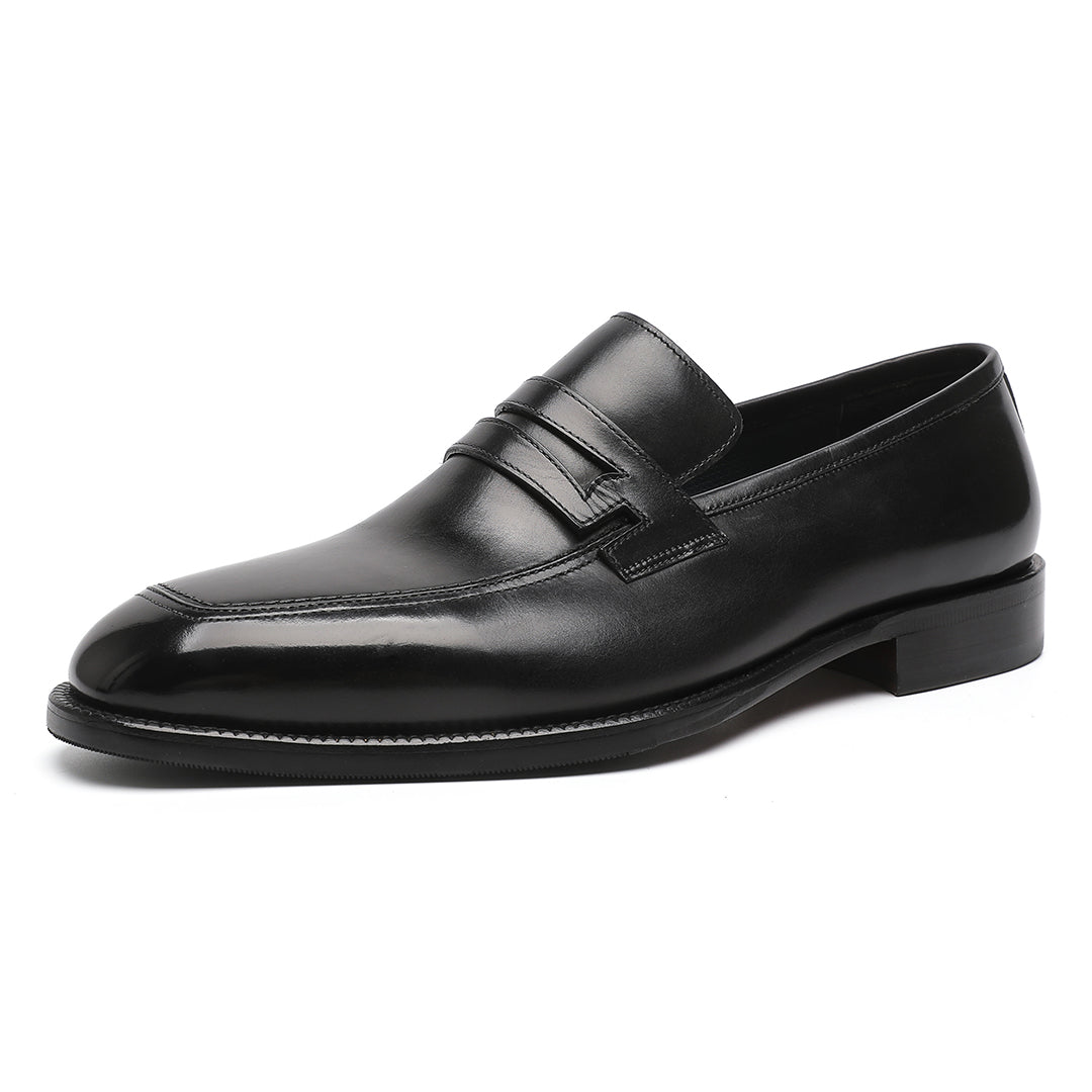 Black Calfskin Shoes | Men's Exotic Skin Shoes