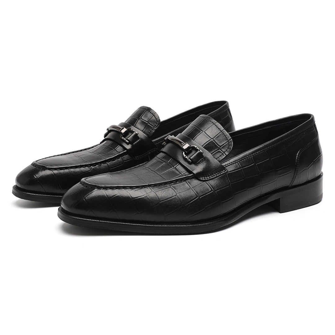 Men's Black Calfskin Classic Bit Loafer