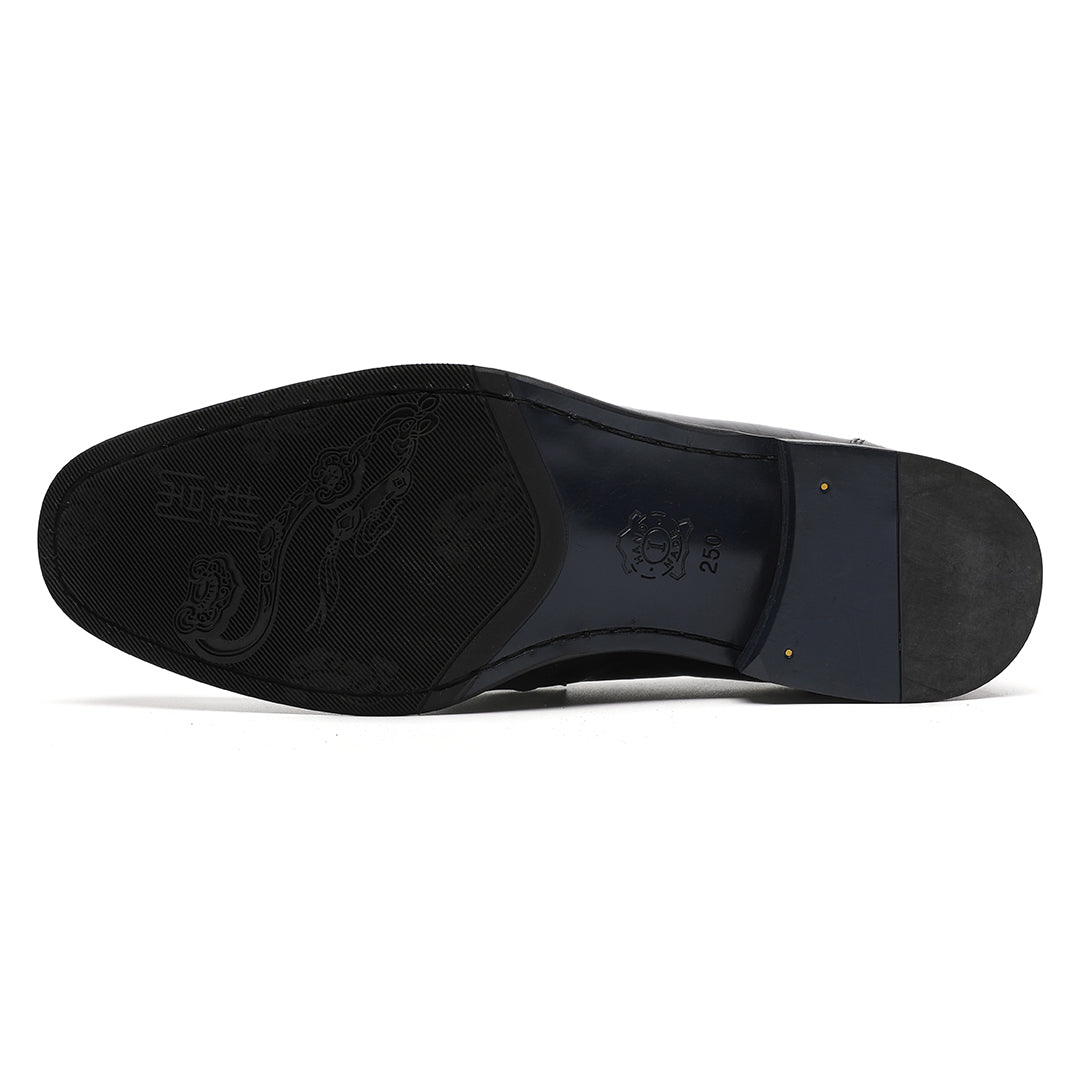Men's Black Calfskin Shiny Classic Penny Loafer