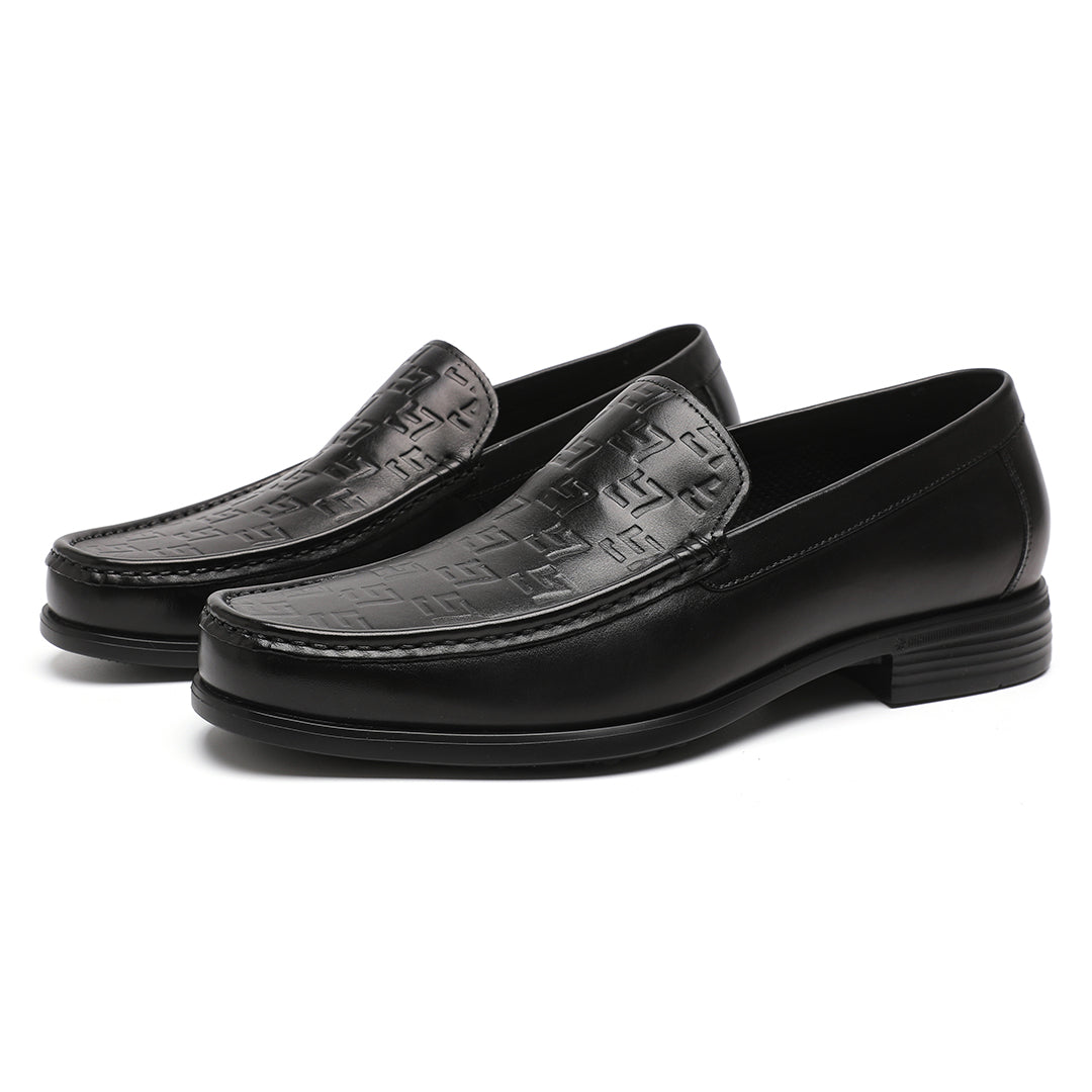Men's Black Calfskin Modern Moccasin Venetian Loafer