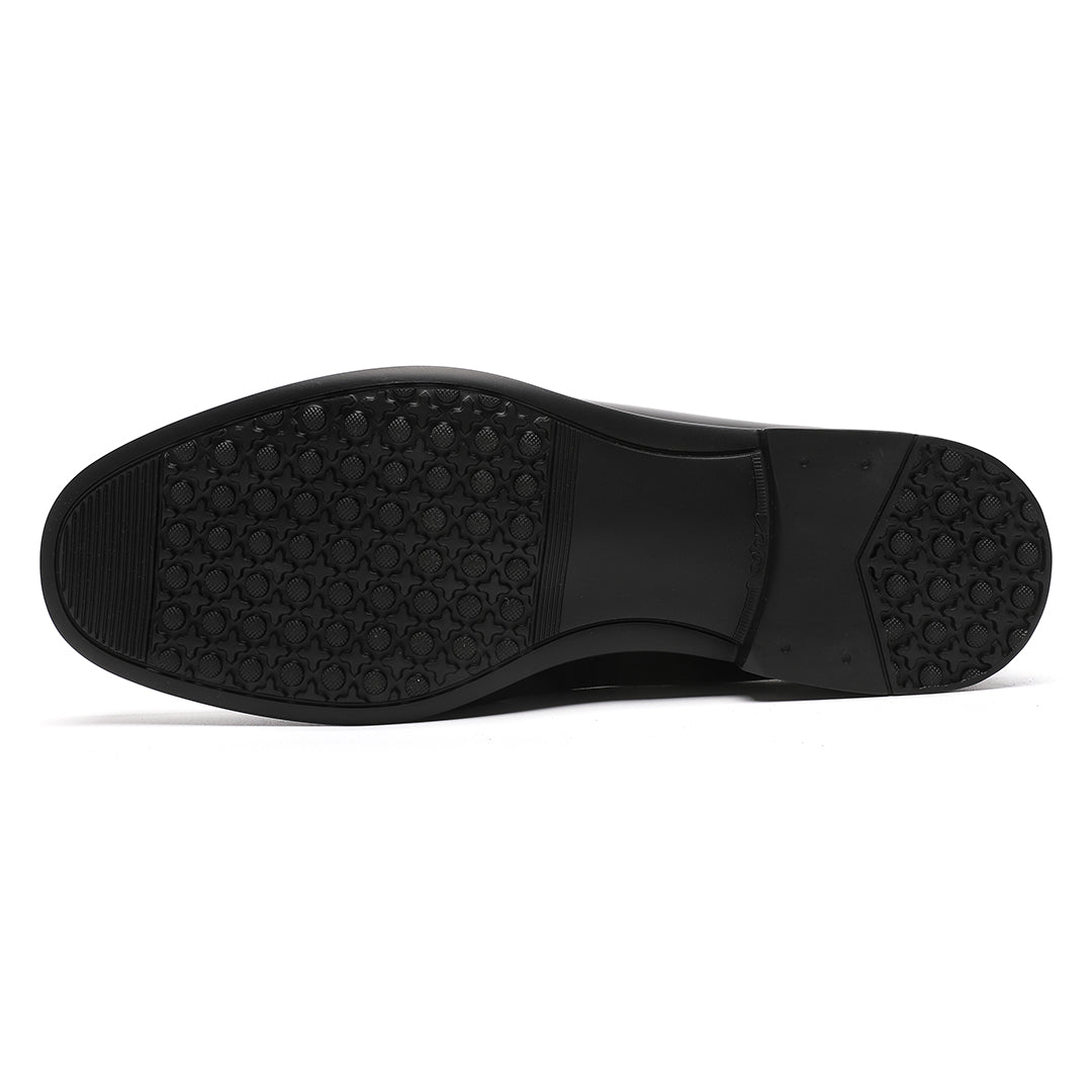 Men's Black Calfskin Modern Moccasin Venetian Loafer