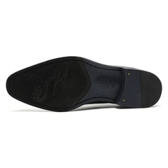 Black Men's Clinton Tux Cap-Toe Oxford Leather Dress Shoes