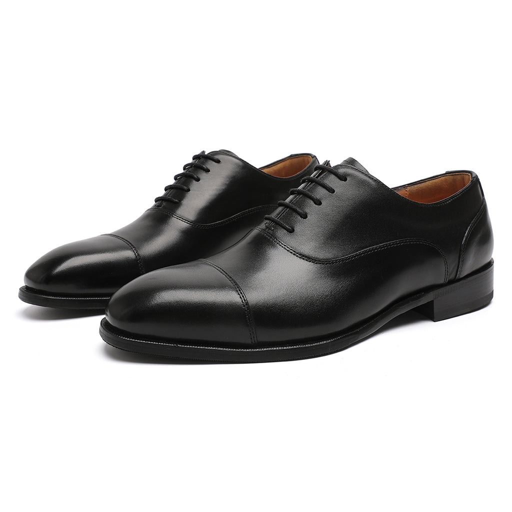 Oxford Dress Shoe Work Casual Leather Genuine Shoes for Men Business Brown Black Driving Fashion Men's Formal Mens Walking Boat Comfort Cowhide Male
