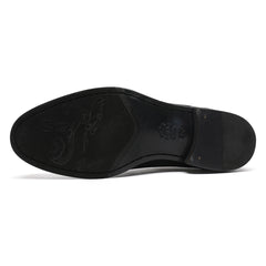 Black Cowhide Shoes For Mens