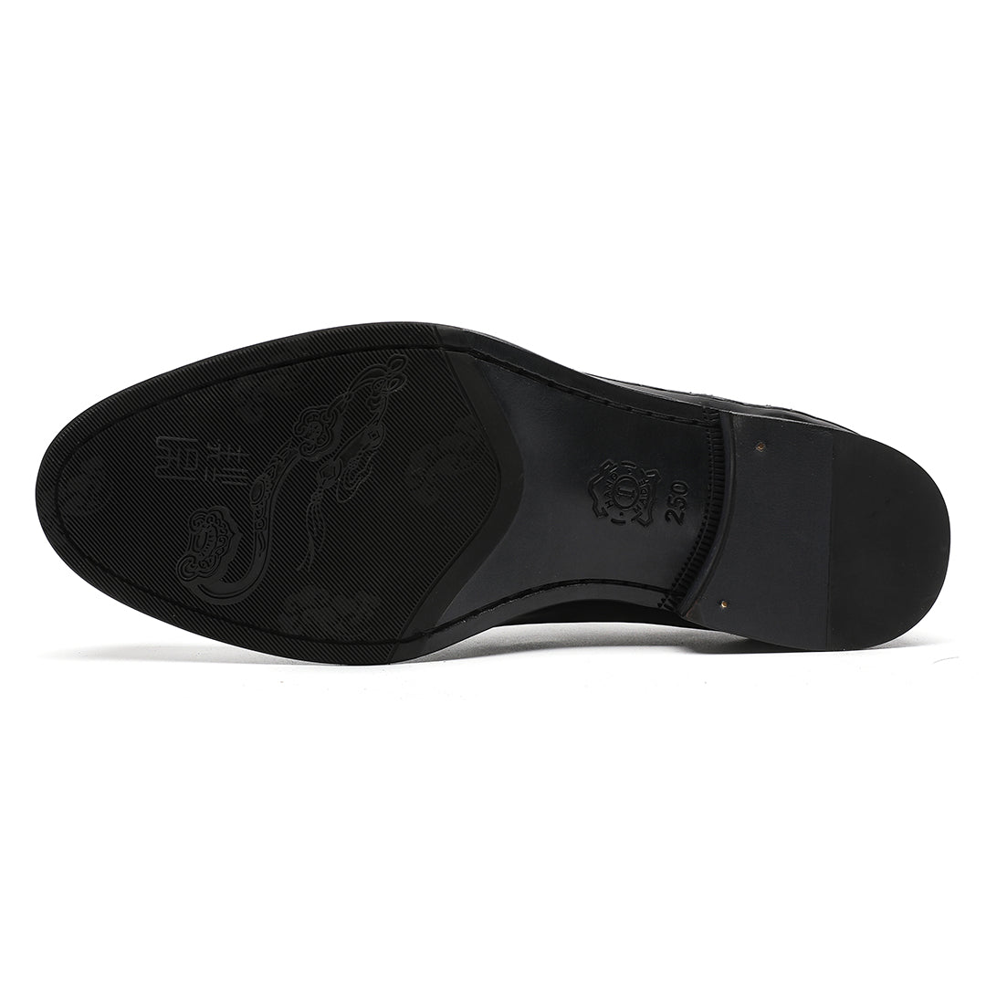 Dark Brown Cowhide Shoes For Mens