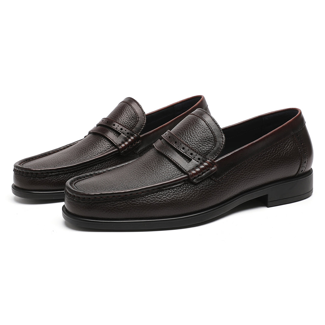 Men's Burgendy Penny Loafer Moccasin