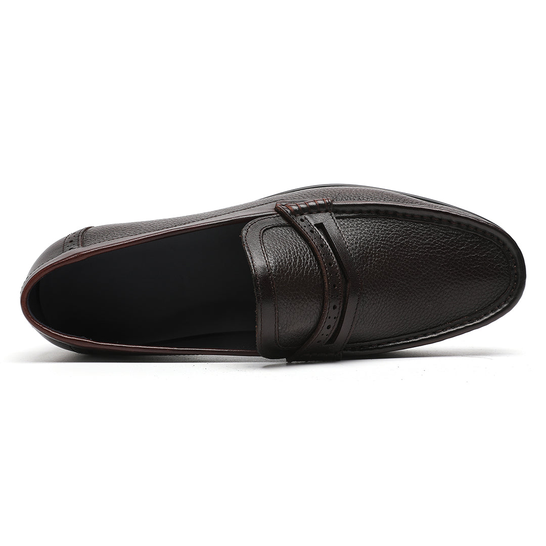 Men's Burgendy Penny Loafer Moccasin