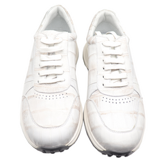 White crocodile sneaker  | Leather Casual Men's Shoes