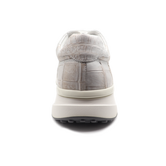 White crocodile sneaker  | Leather Casual Men's Shoes