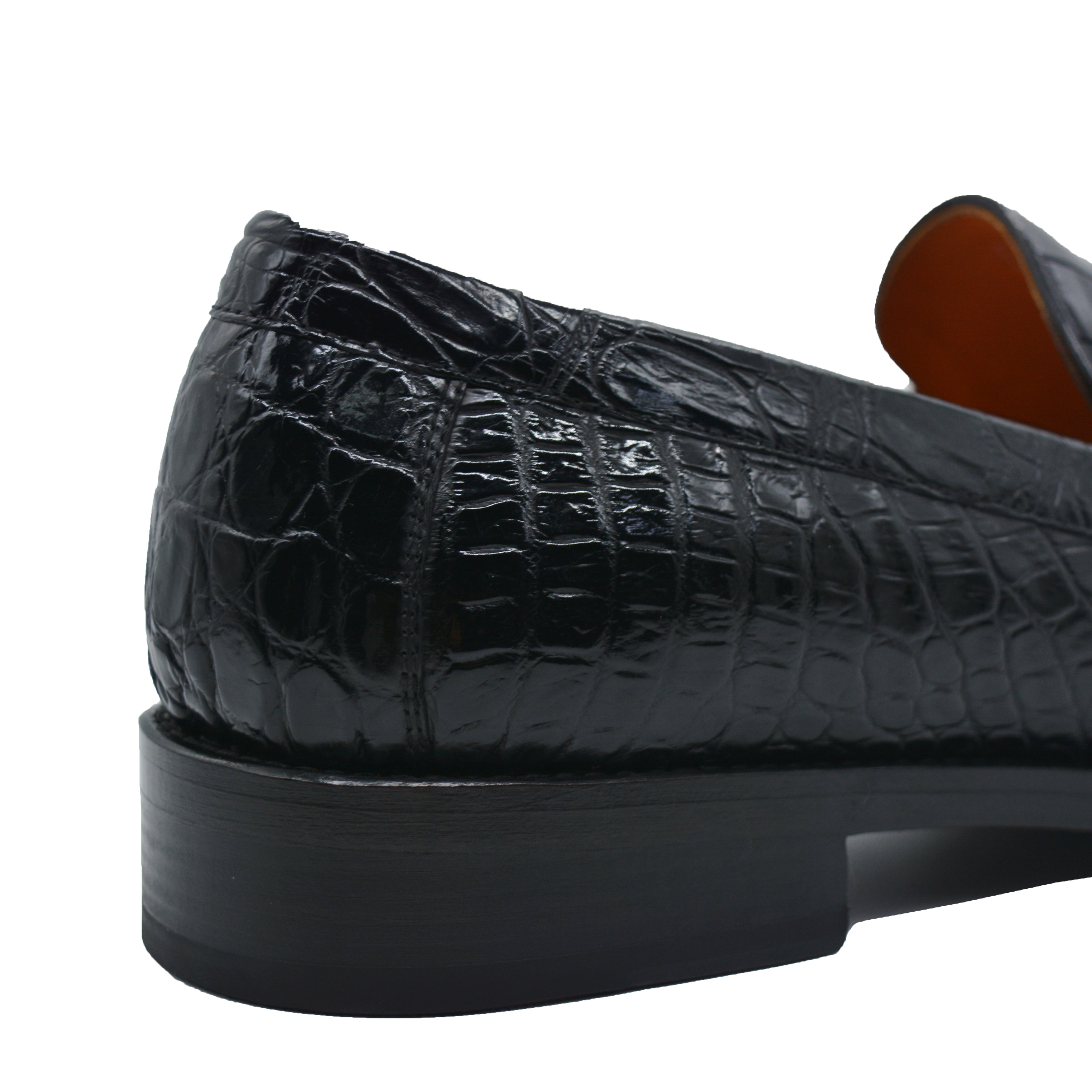 Genuine Luxury Black Alligator Loafer