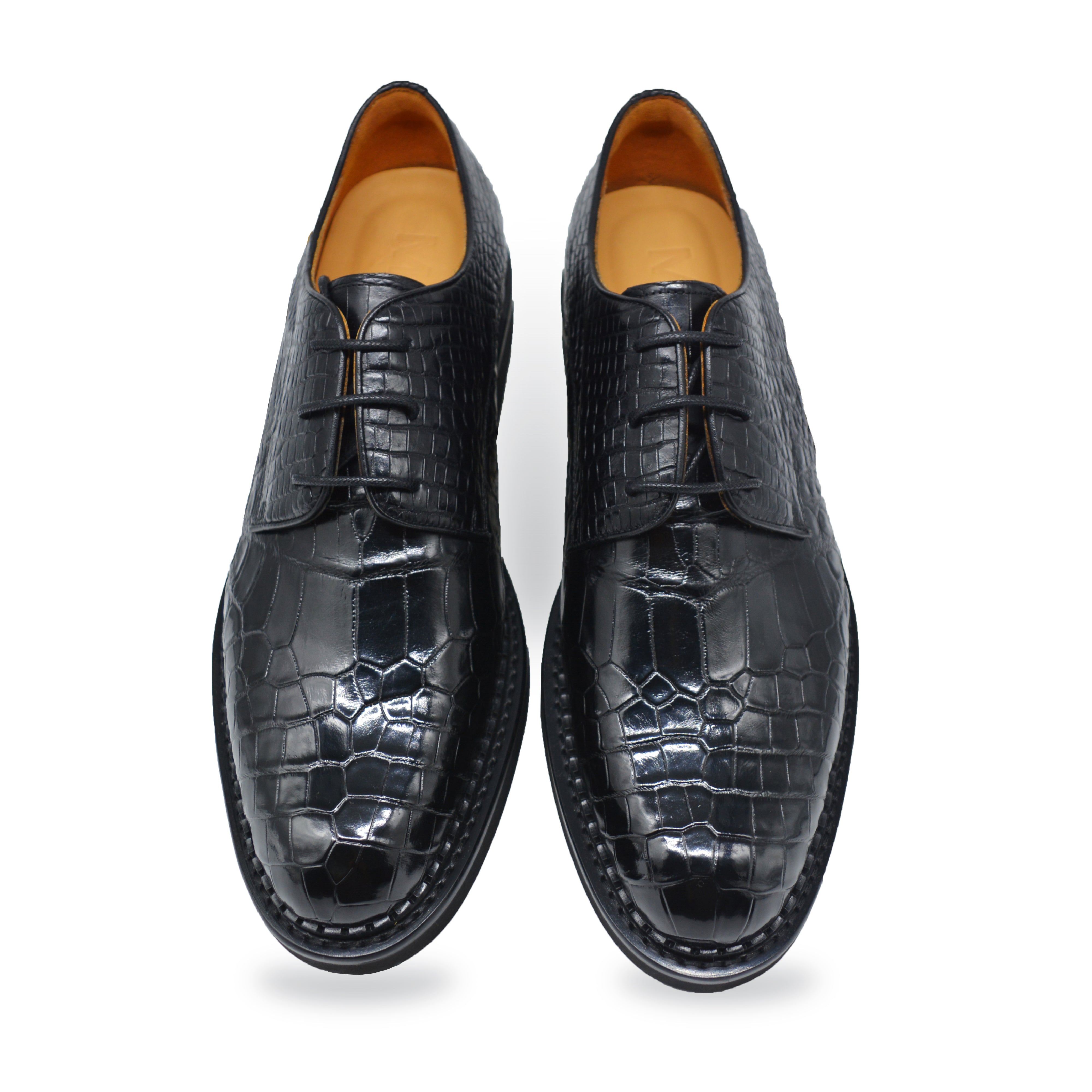 Mens Black Alligator Shoes | Men's Luxury Best Italian Leather Shoes | Exotic Mens Shoes